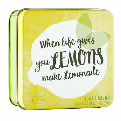 Scottish Fine Soaps When Life Gives You Lemons Soap Tin 100g