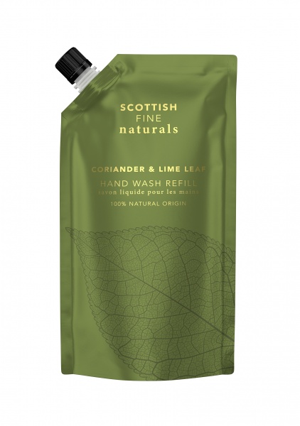 Scottish Fine Soaps Naturals Coriander & Lime Hand Wash Refill Pouch 600ml