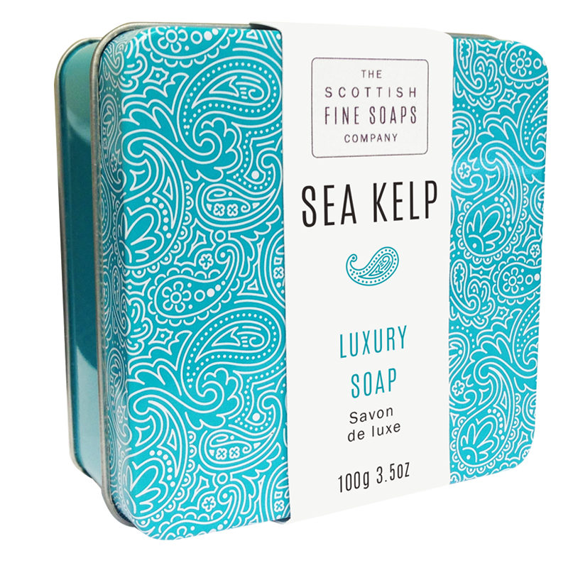 Scottish Fine Soaps Sea Kelp Soap In A Tin 100g