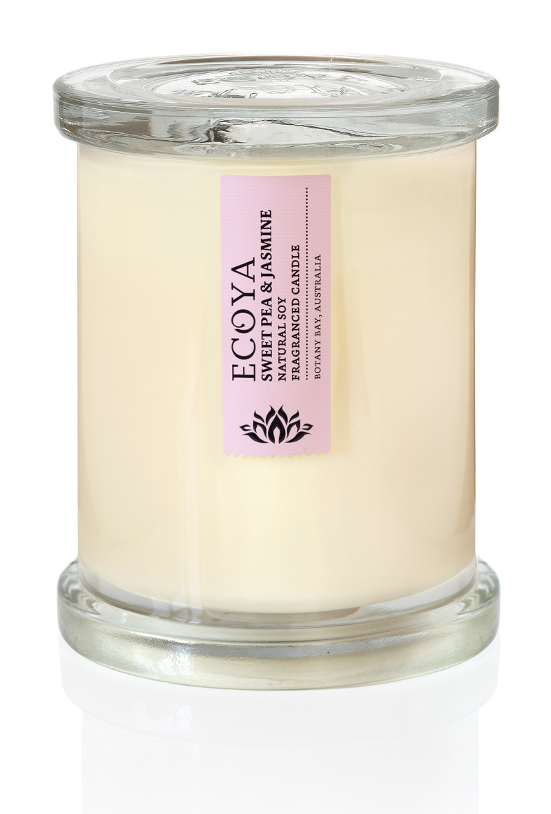 Ecoya Metro Jar Sweet Pea and Jasmine Candle 270g thefragrancecounter