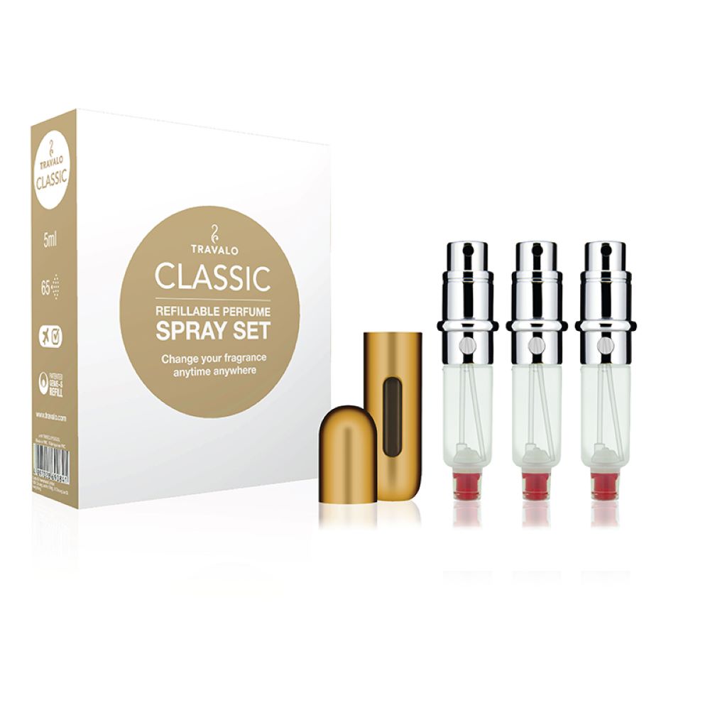 Travalo Classic HD Gold Gift Set 3 x 5ml