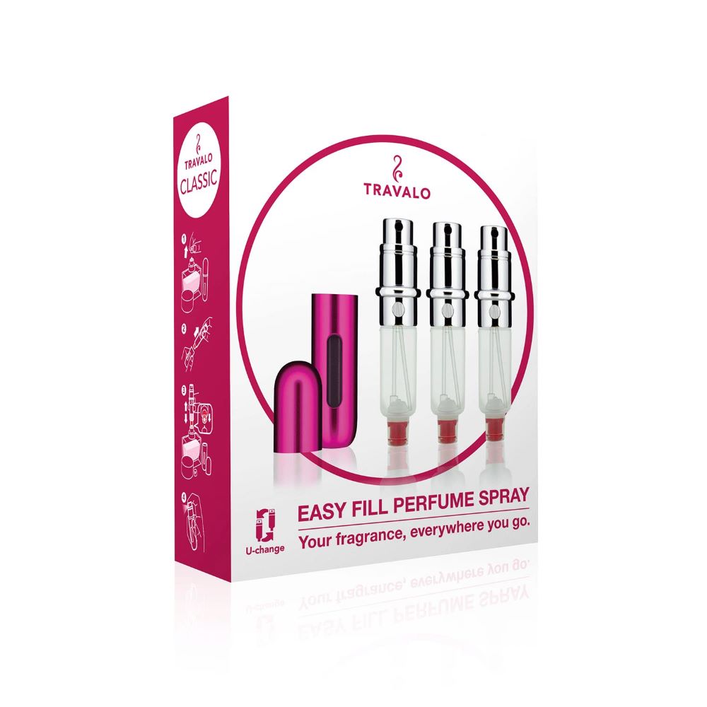 Travalo Classic HD Hot Pink Gift Set 3 x 5ml