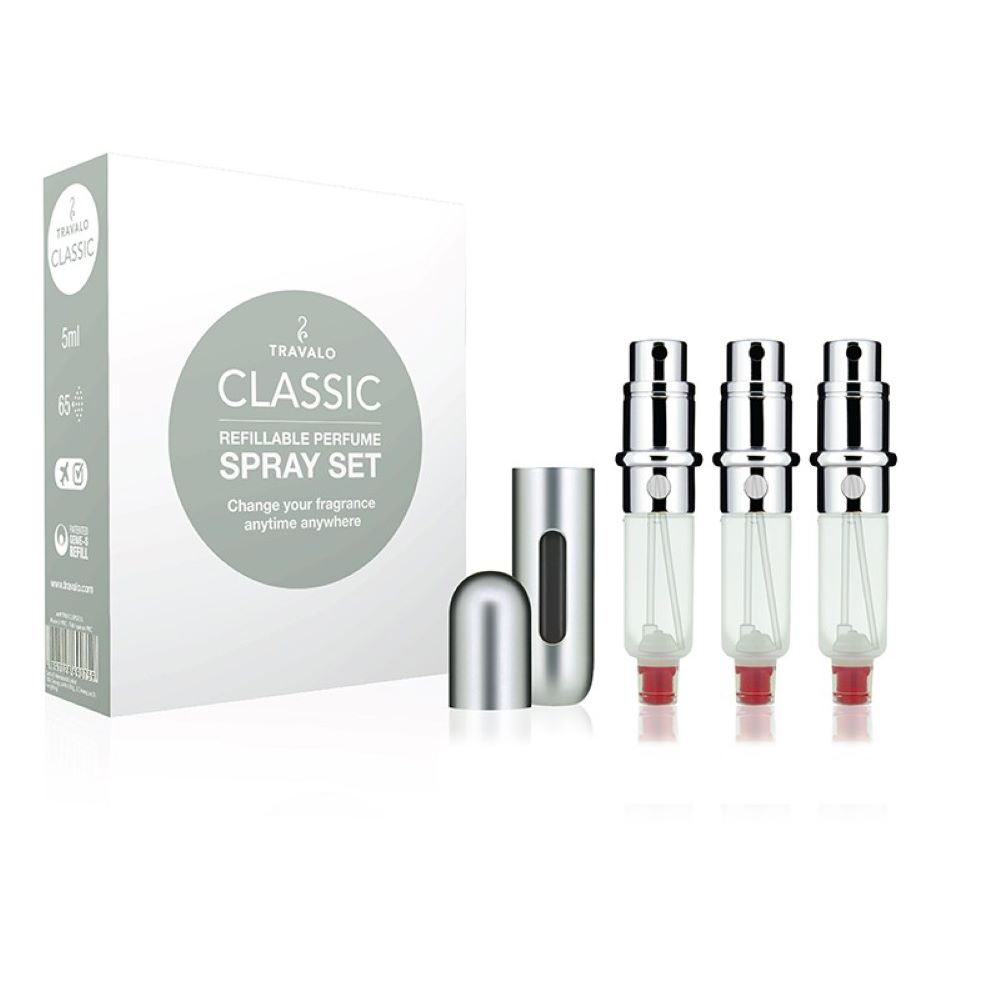 Travalo Classic HD Silver Gift Set 3 x 5ml