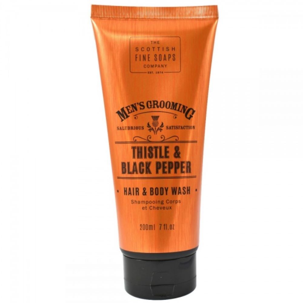 Scottish Fine Soaps Mens Thistle Hair and Body Wash 200ml